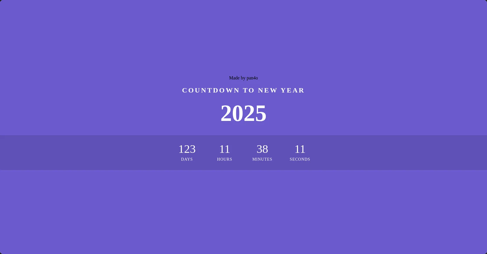 New Year Countdown