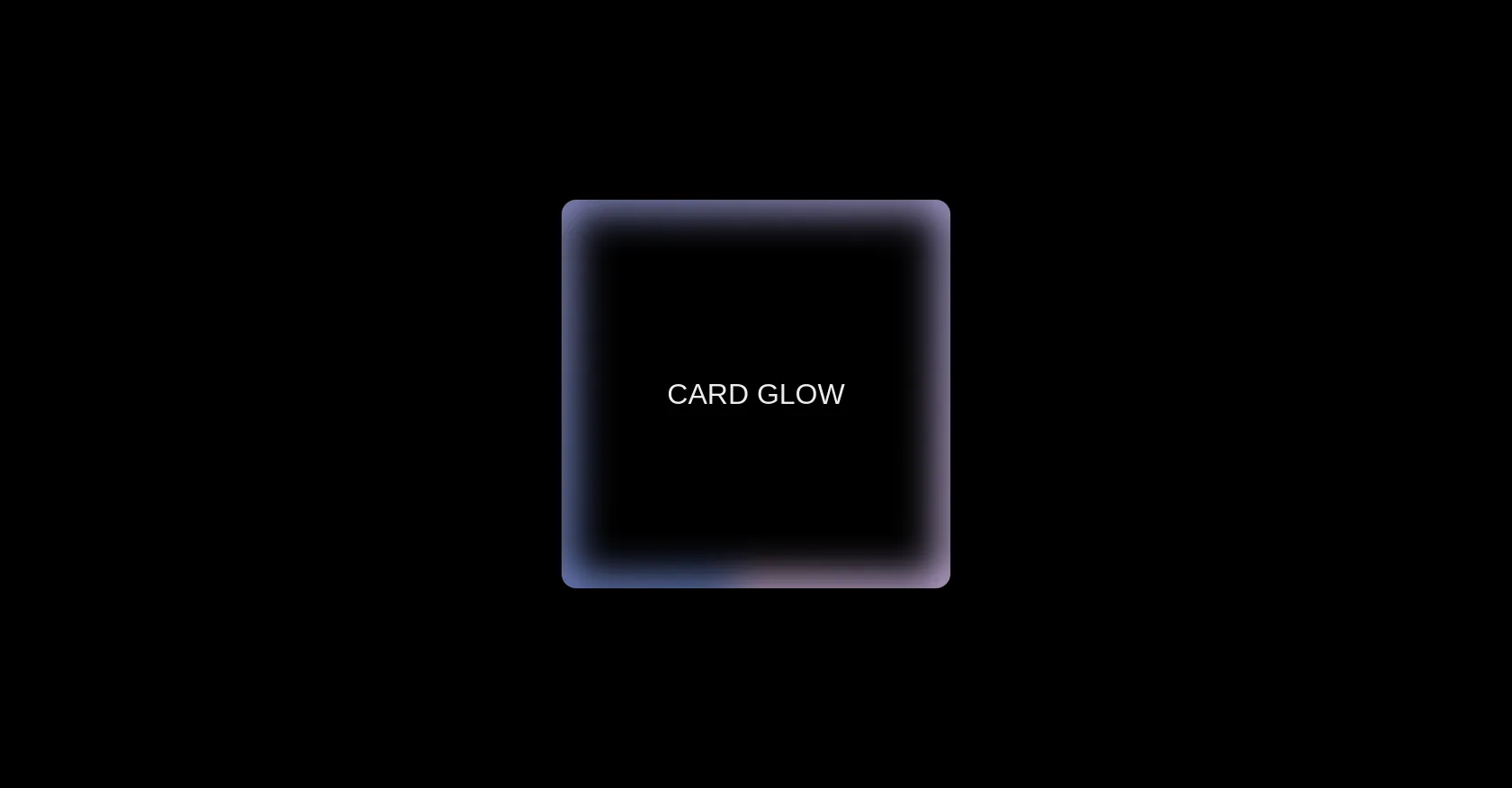 CSS Card Glow