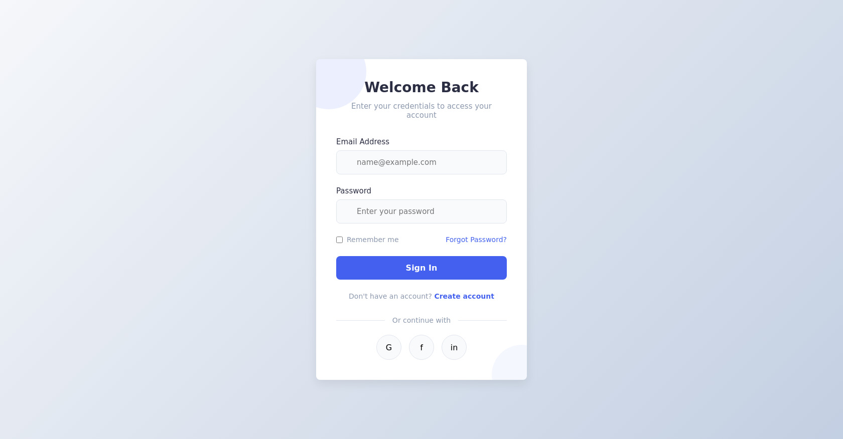 Advanced HTML Login Form