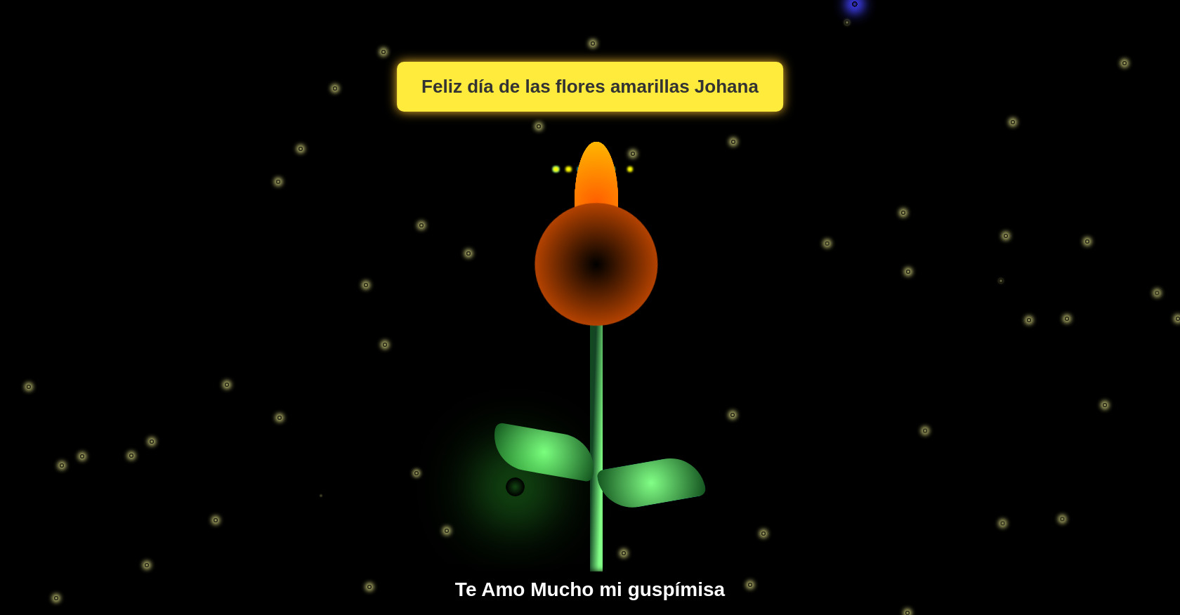 CSS Animated Fireworks Fireflies Sunflower Demo