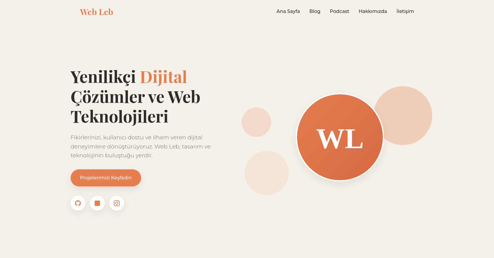 Web Leb: Dijital Çözümler, Web Tasarım ve Teknoloji