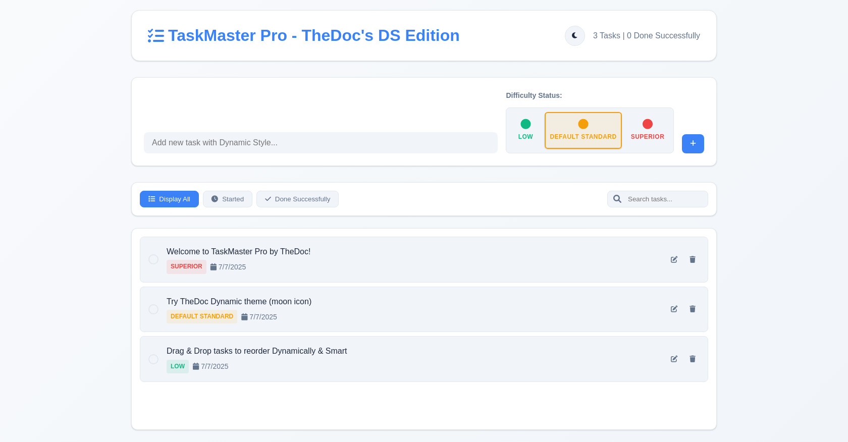 TaskMaster Pro - Dynamic Smart Task Management by TheDoc