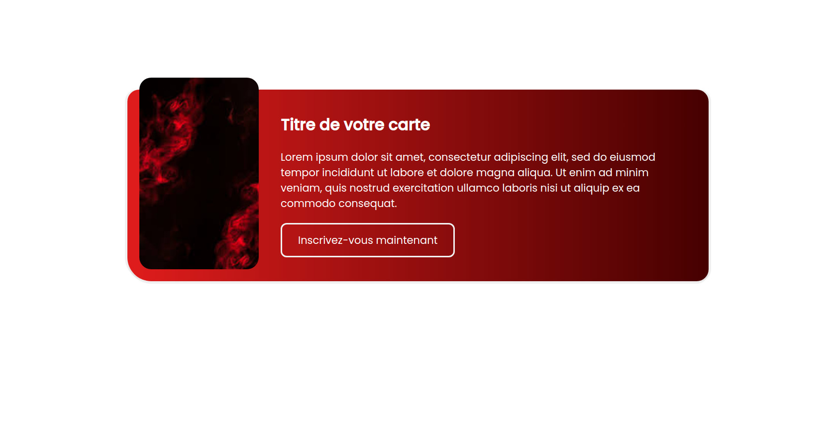 HTML Card Layout: French Website Snippet