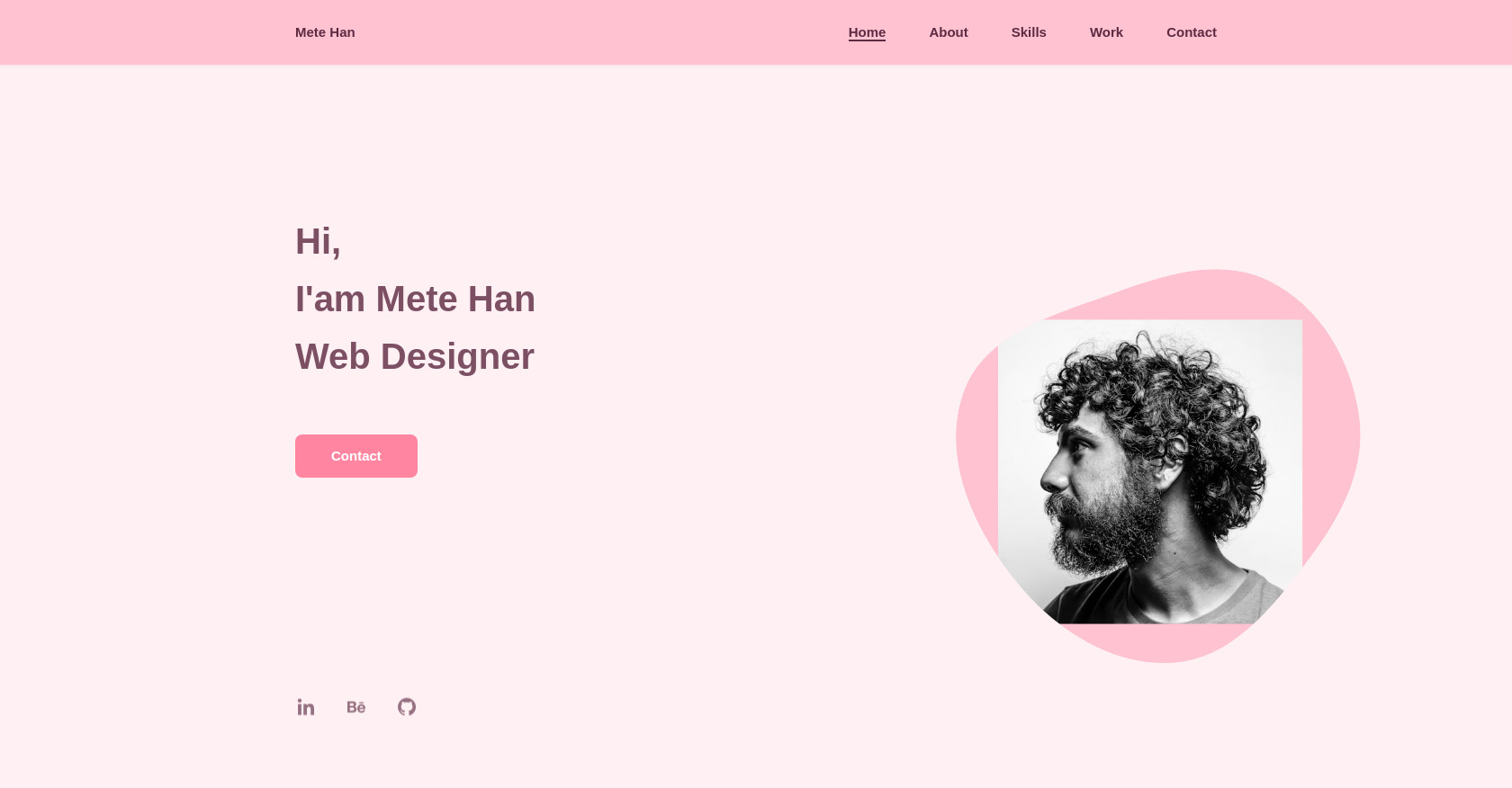 Web Designer Portfolio HTML CSS Template