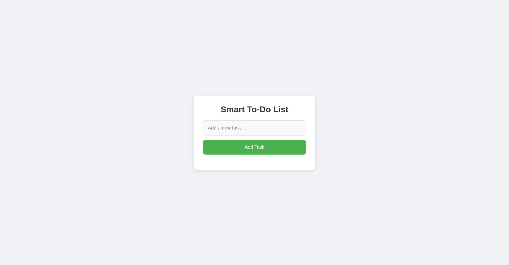 Smart To-Do List