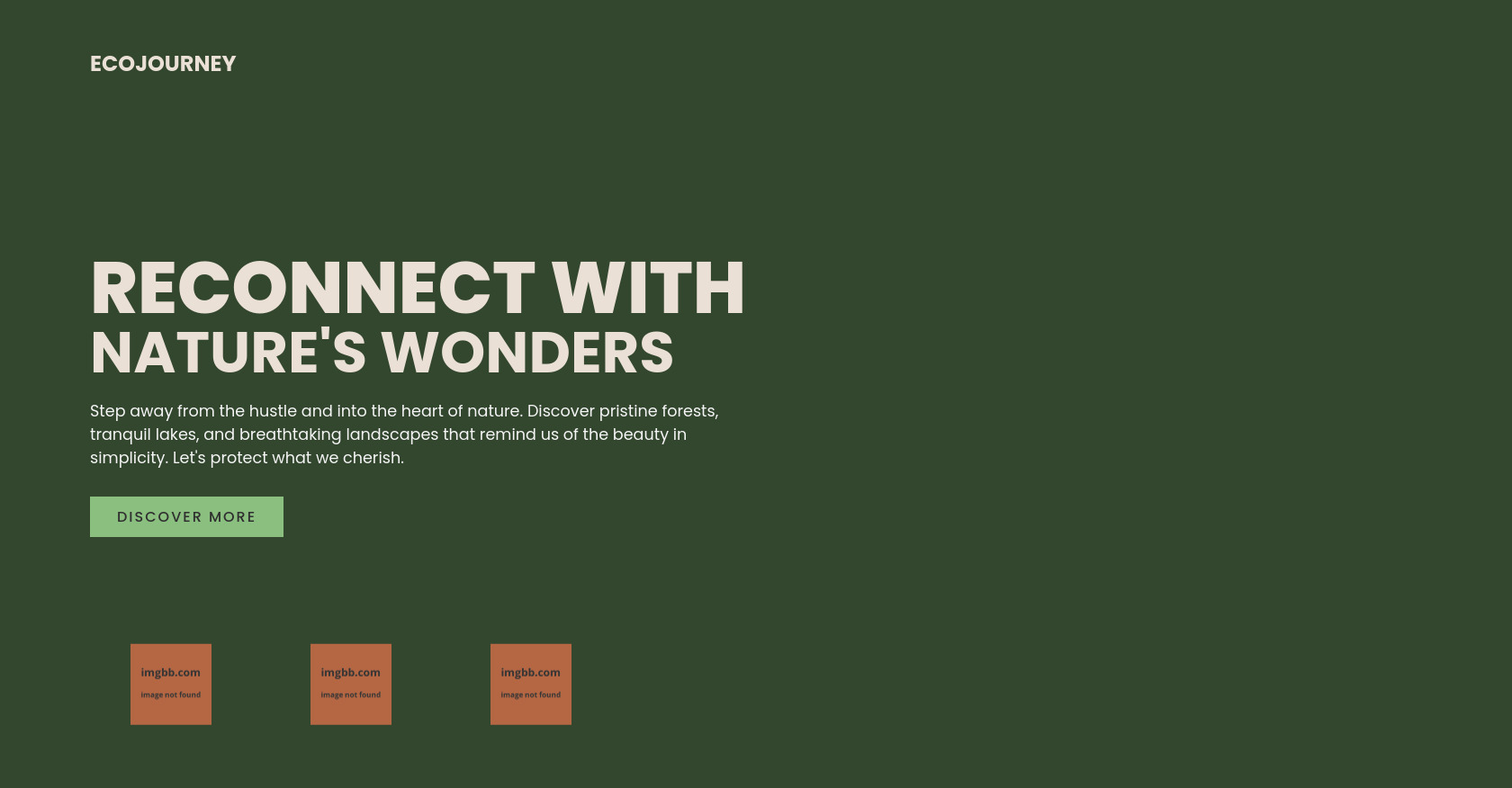 Nature Showcase HTML: Video, Overlay, Social Menu