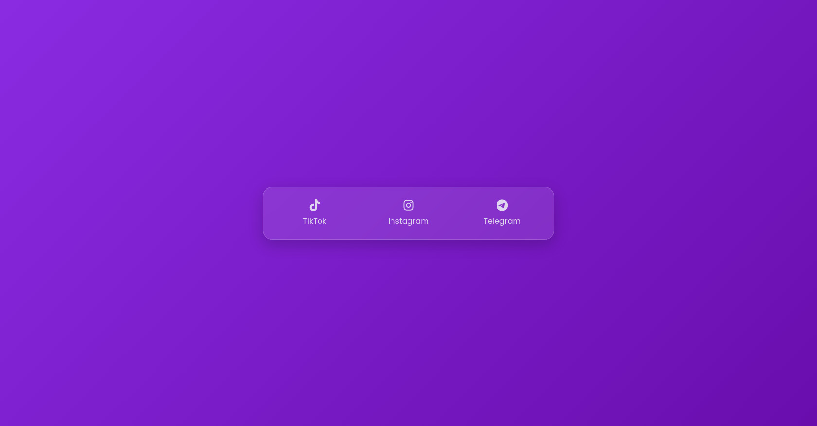 CSS Social Media Navigation Bar