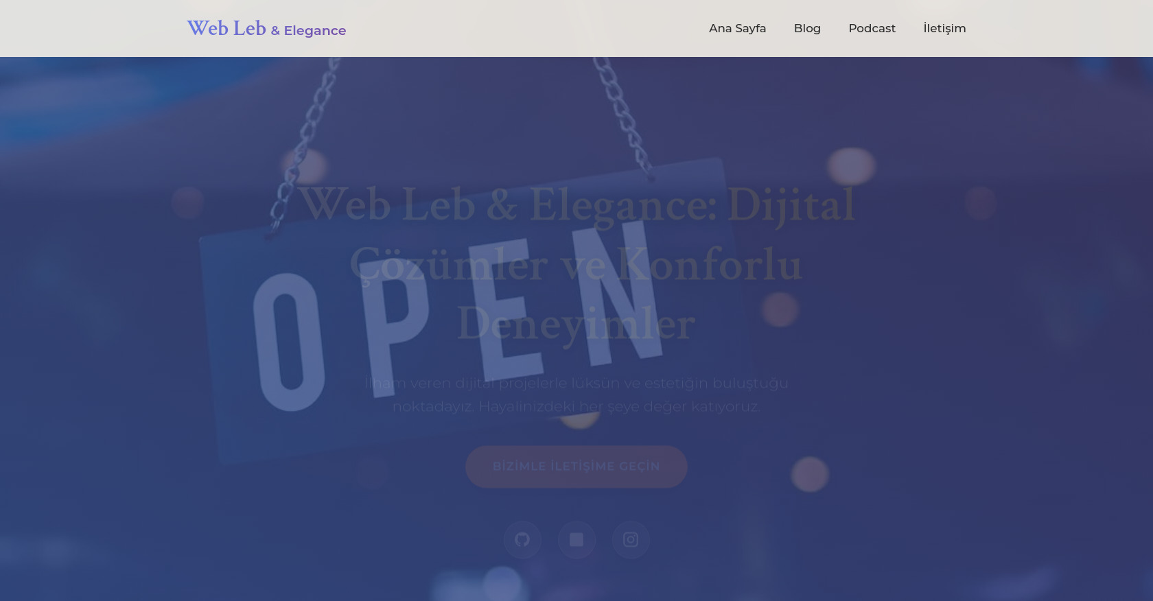 Web Tasarım, Dijital Deneyim ve Podcast HTML Template