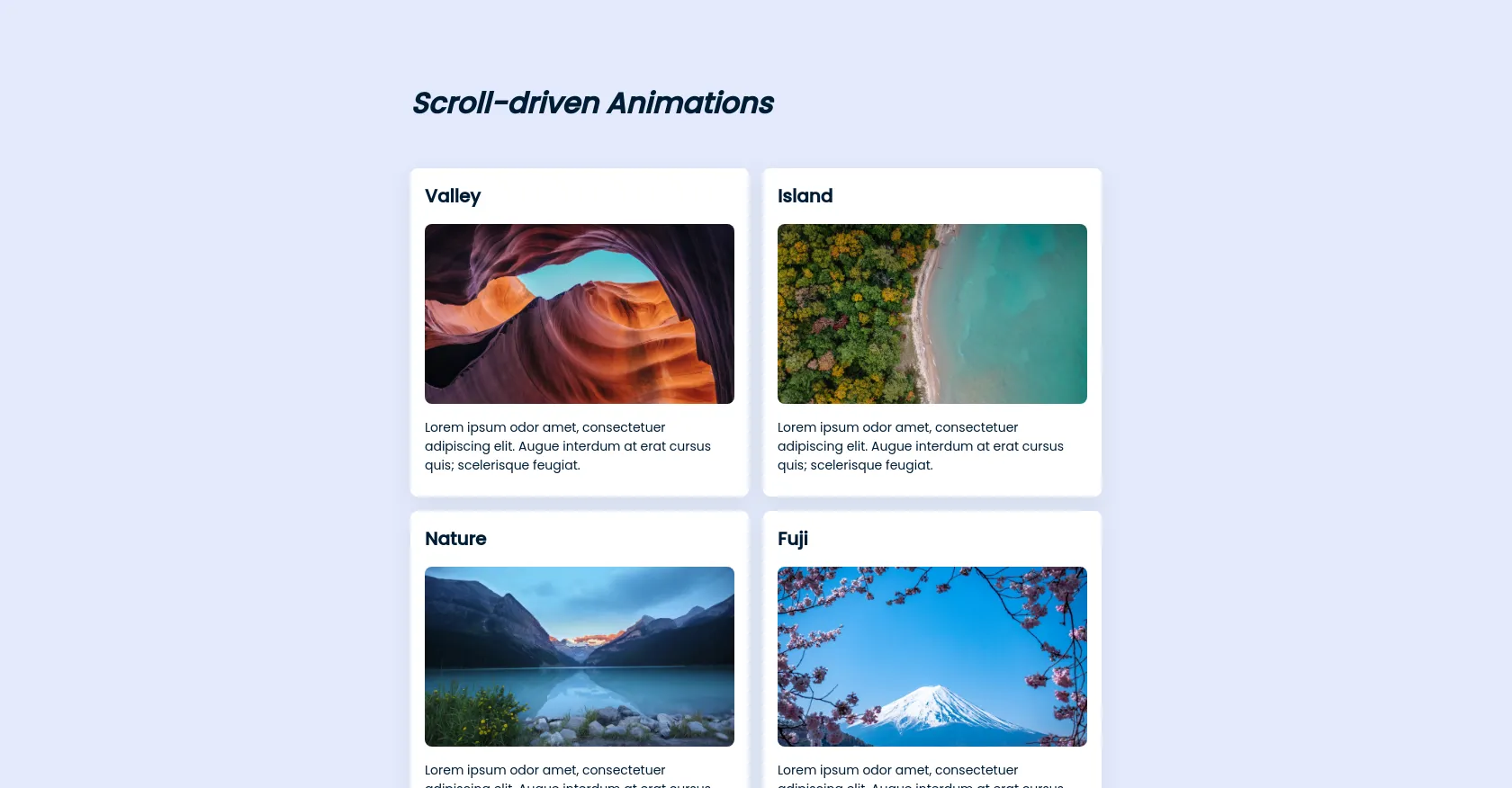 Scroll-driven Animations