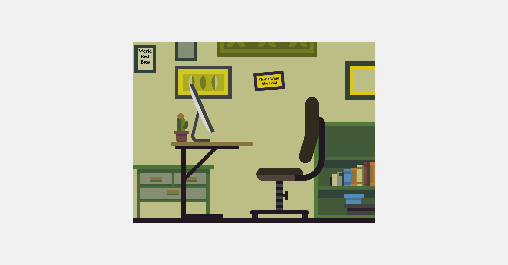 CSS Office Layout Structure