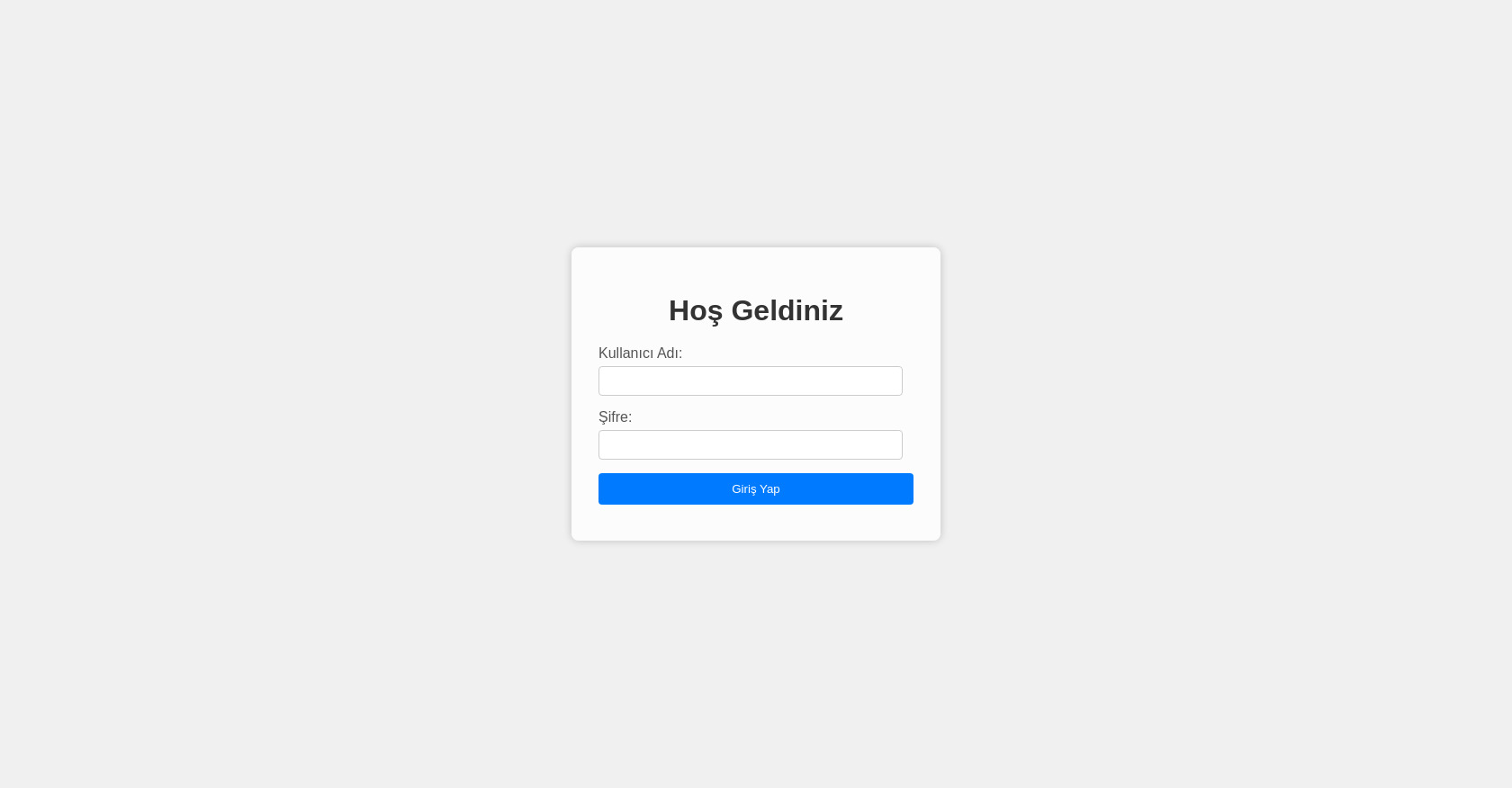 Turkish Login Page HTML Code Example