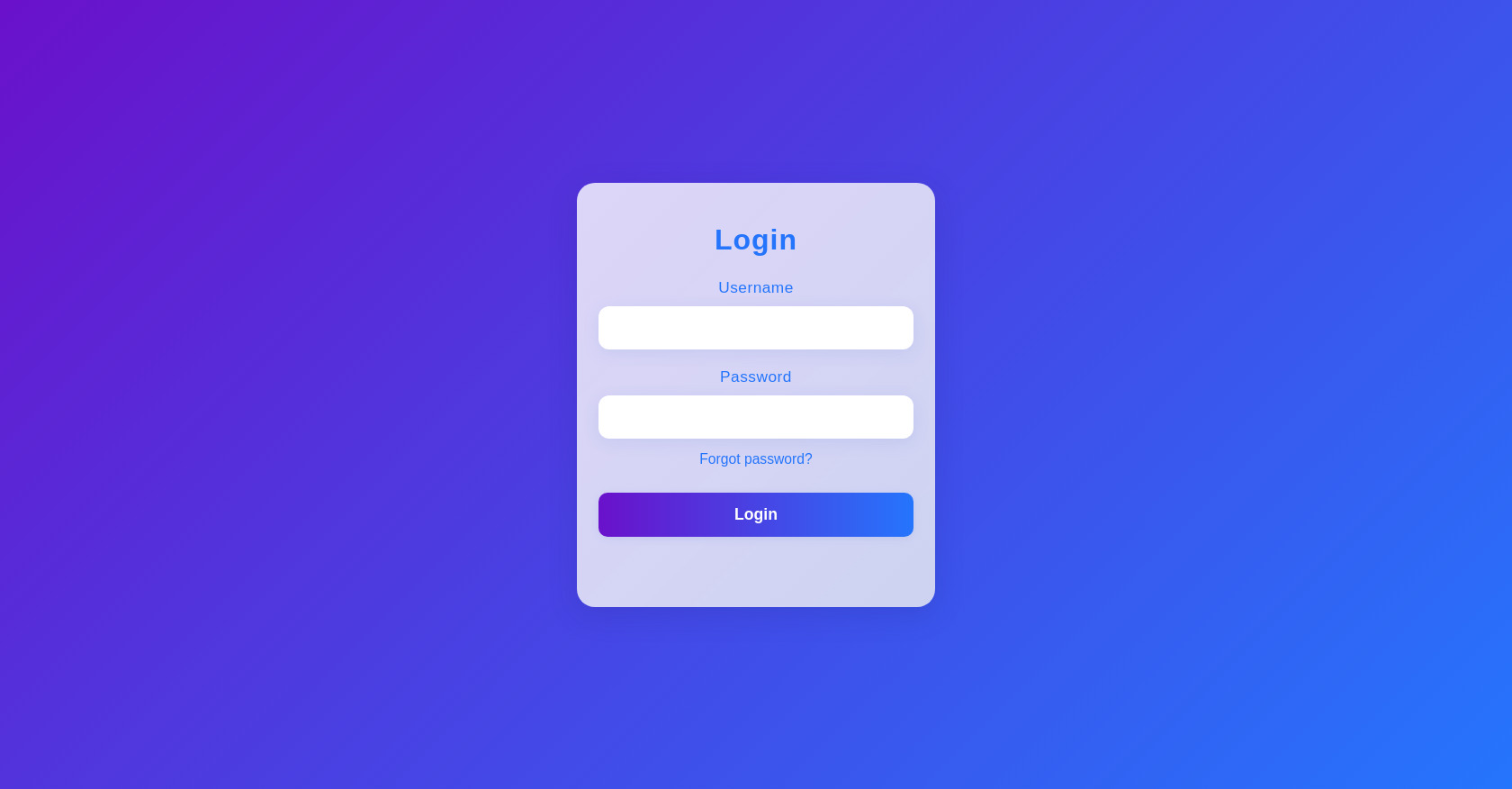 Modern Login Form V2