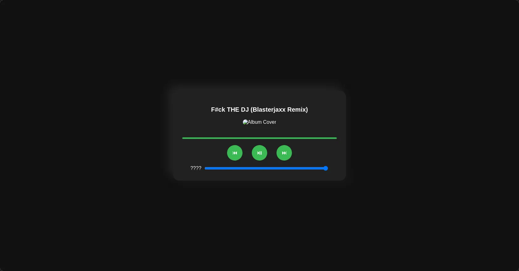 lecteur mp3 en html css et js