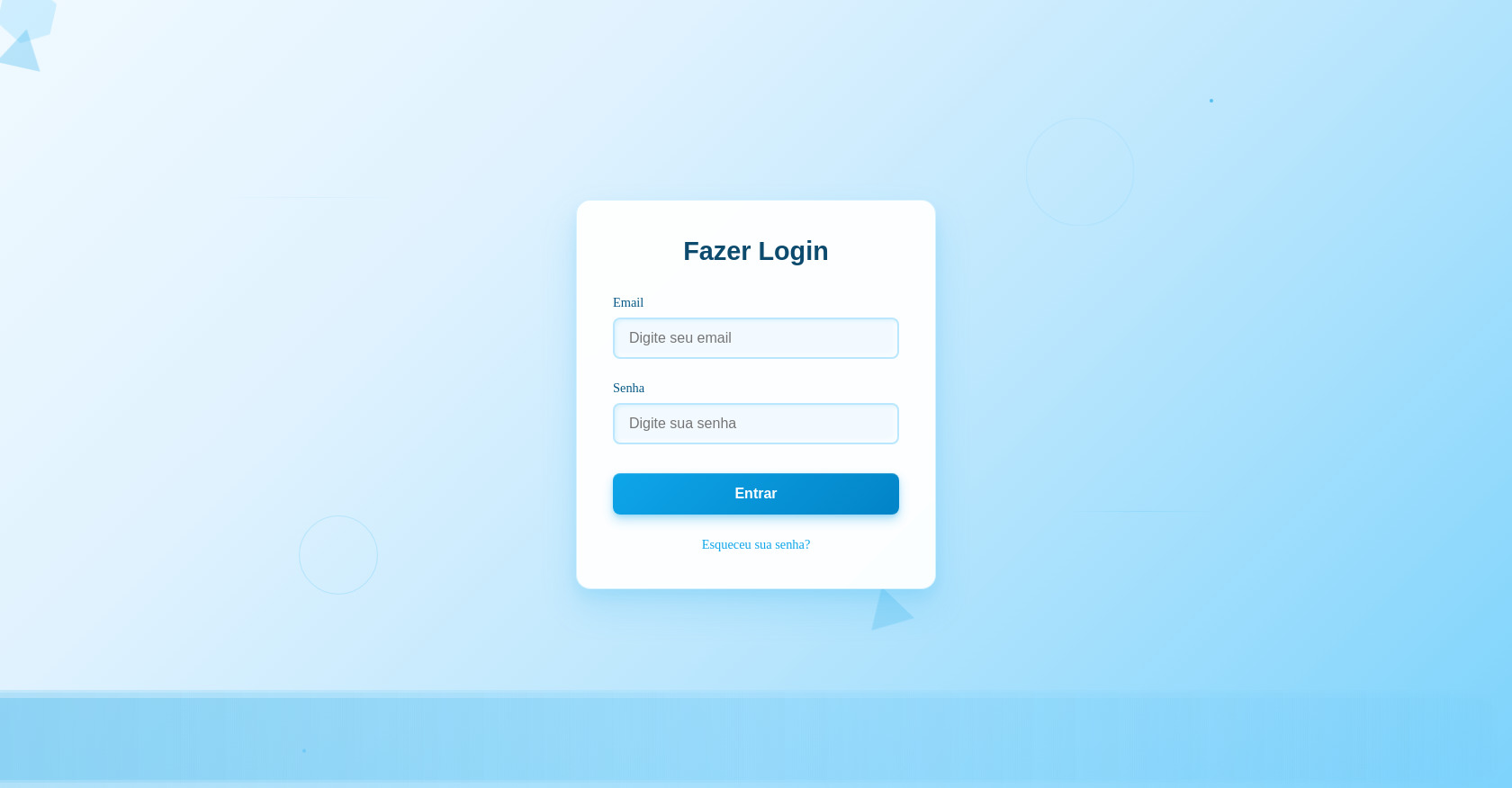 Futuristic login form